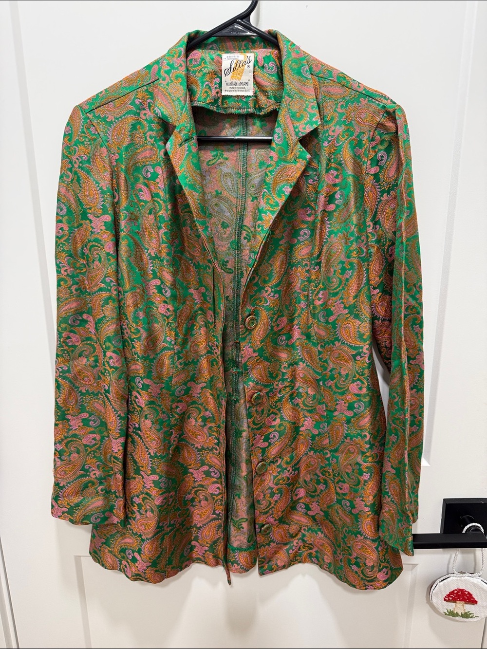 Paisley Green Blazer Jacket by